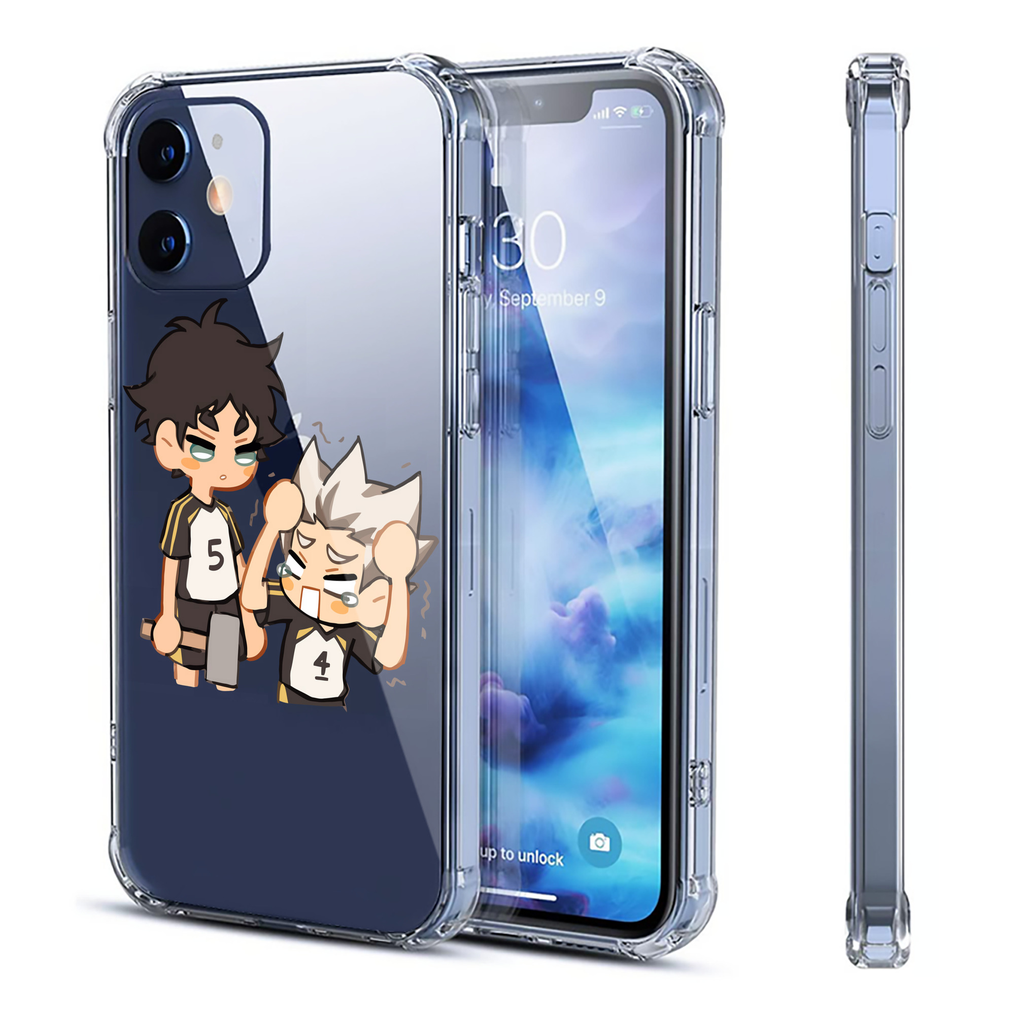 （画像用） ハイキュー!! Haikyu!! 【iPhone 12シリーズ対応】透明スマホケース（クリアソフトケース）